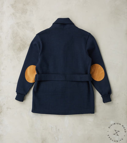 Belted Shawl Coat - Navy