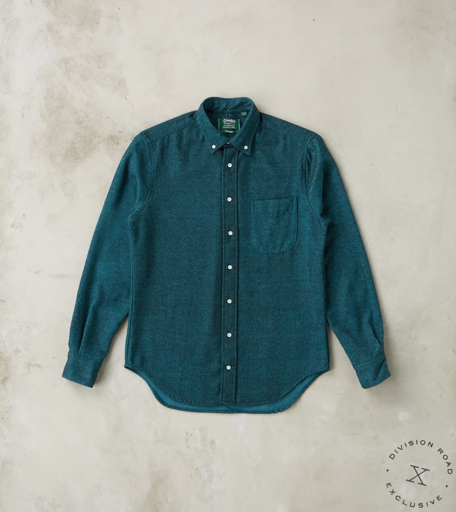 Division Road Gitman Vintage x DR Seawool® Chambray Flannel - Aegean