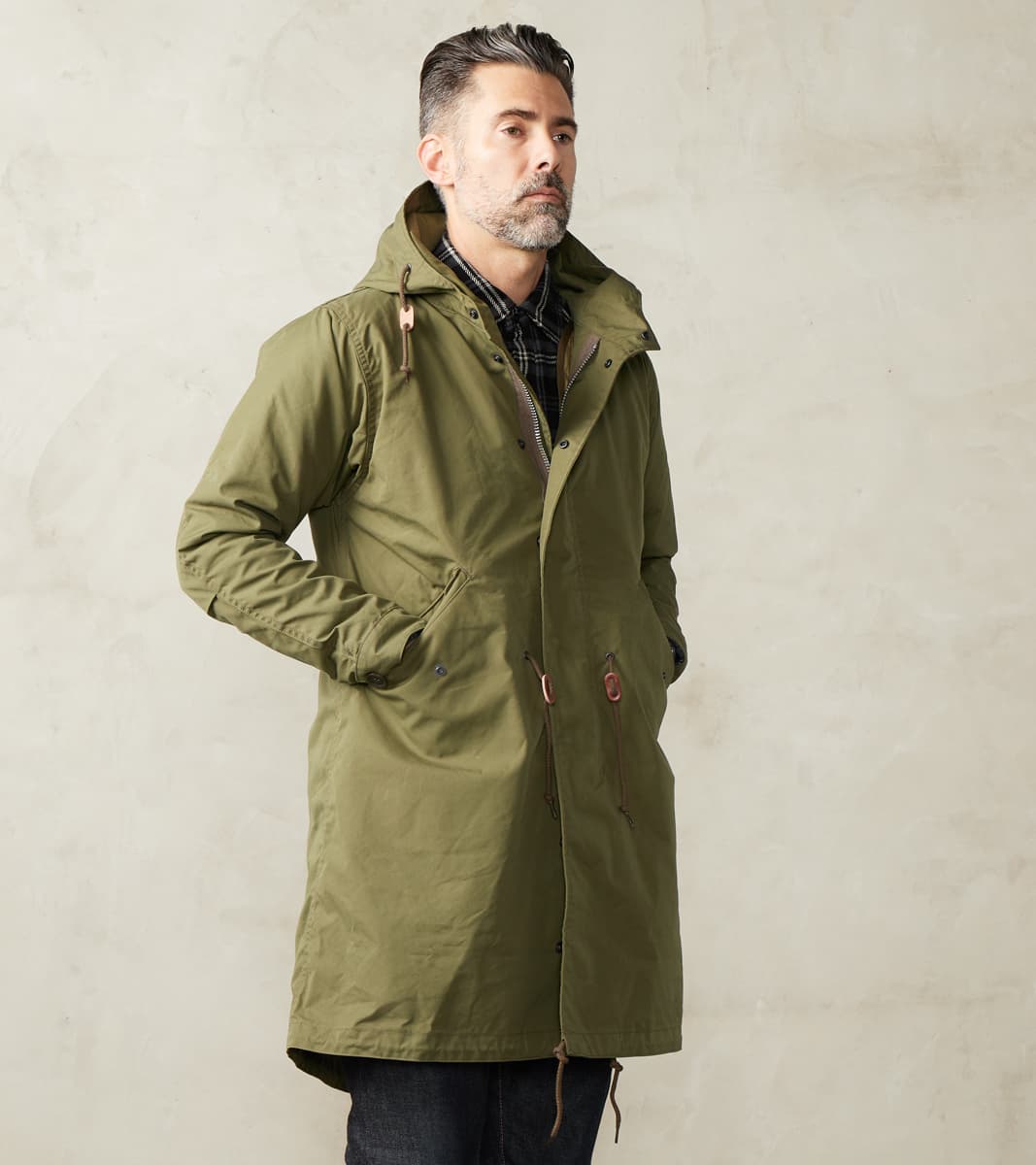 Iron Heart 38-OLV - M-51 Field Coat - 5oz. Shell & Quilted Liner