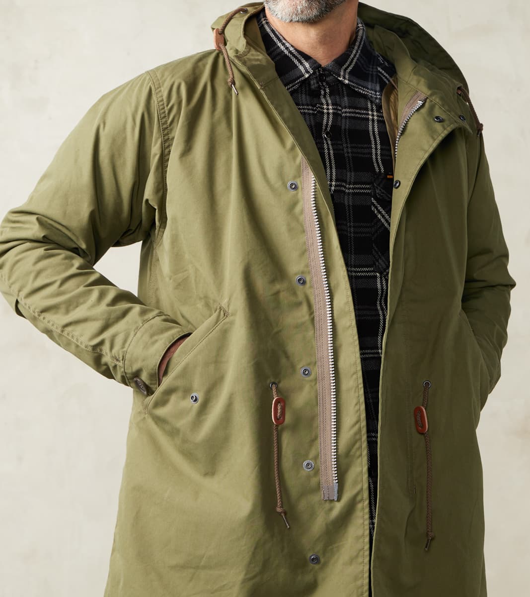 Iron Heart IHJ-118-OLV Collarless Lightweight Quilted Jacket - Olive