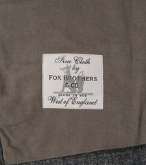 Division Road MotivMfg x DR English Dress Hunt Vest - Fox Brothers® Grey Flannel Tweed Twill