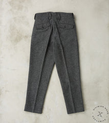 English Convertible Trousers - Fox Brothers® Grey Flannel Tweed Twill