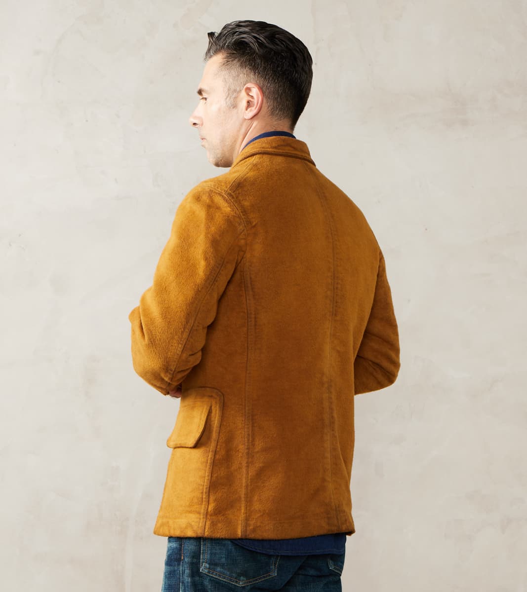 English Hunt Work Jacket - Ochre Overdyed B.Moss Moleskin