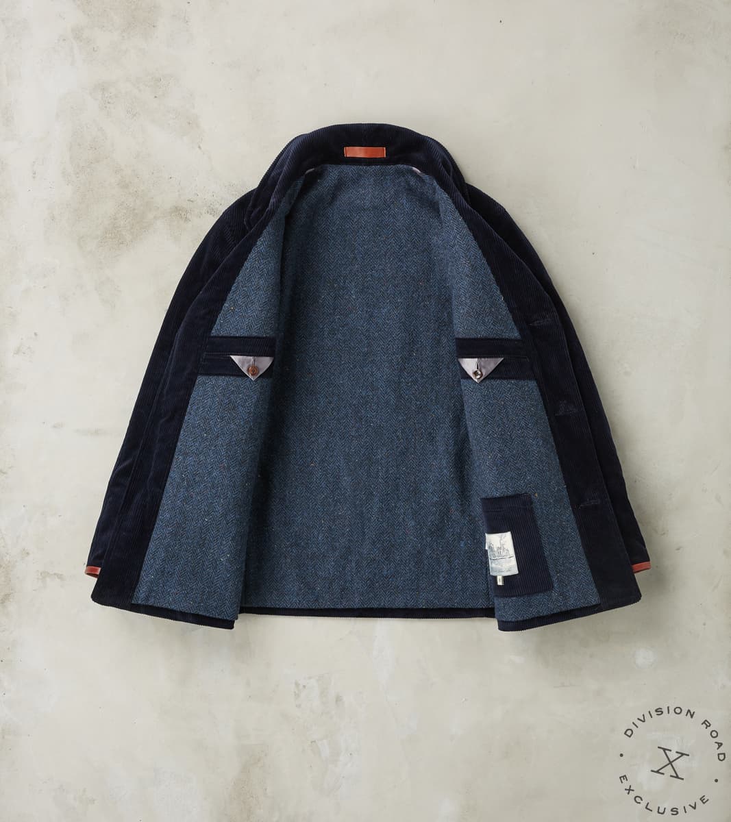 French Hunting Jacket - B.Moss Dark Navy Corduroy