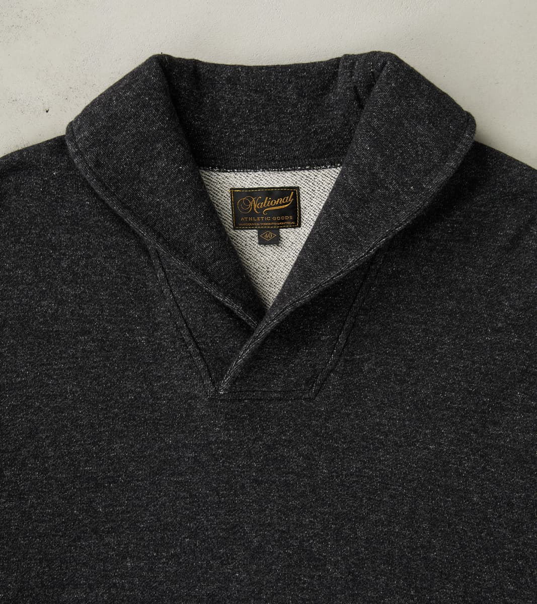 National Athletic Goods - Shawl Pullover - Black – Division Road, Inc.