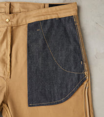 Division Road Benzak - BC-03 Straight Chino - 10oz Golden Brown Military Twill