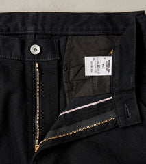 Division Road Iron Heart 502DR-BB Serviceman - Classic Tapered Cargo - 14oz Black x Black