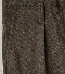 Division Road MotivMfg X DR French Work Trousers - Fox Brothers® Dark Olive Tweed Twill