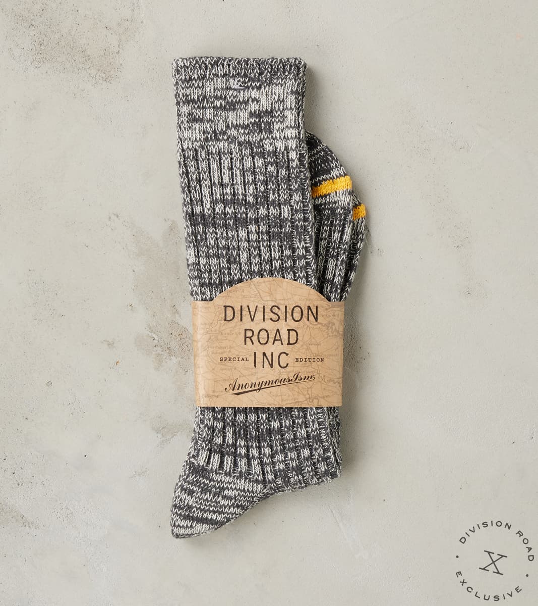 Anonymous Ism x Division Road Go Hemp Organic Cotton Crew Sock