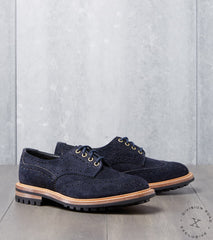 Division Road x Tricker's Bourton Brogue Derby - 2298 - Commando - Horween Petrol Chamois Roughout