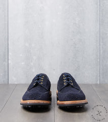 Division Road x Tricker's Bourton Brogue Derby - 2298 - Commando - Horween Petrol Chamois Roughout