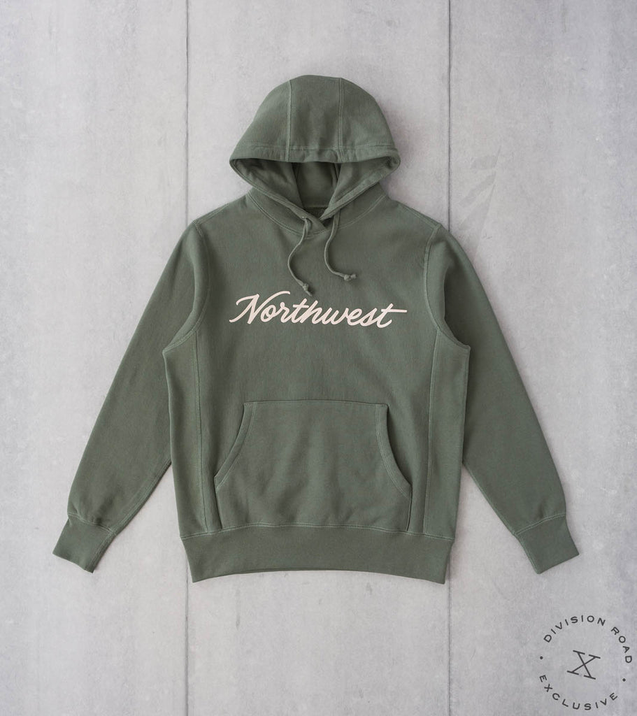 Division Road Provisions Northwest Heavyweight Hoodie - Olive